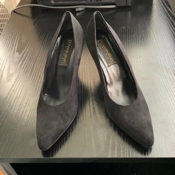 Donna Karan Shoes - Vintage Donna Karan Italian suede pump heels